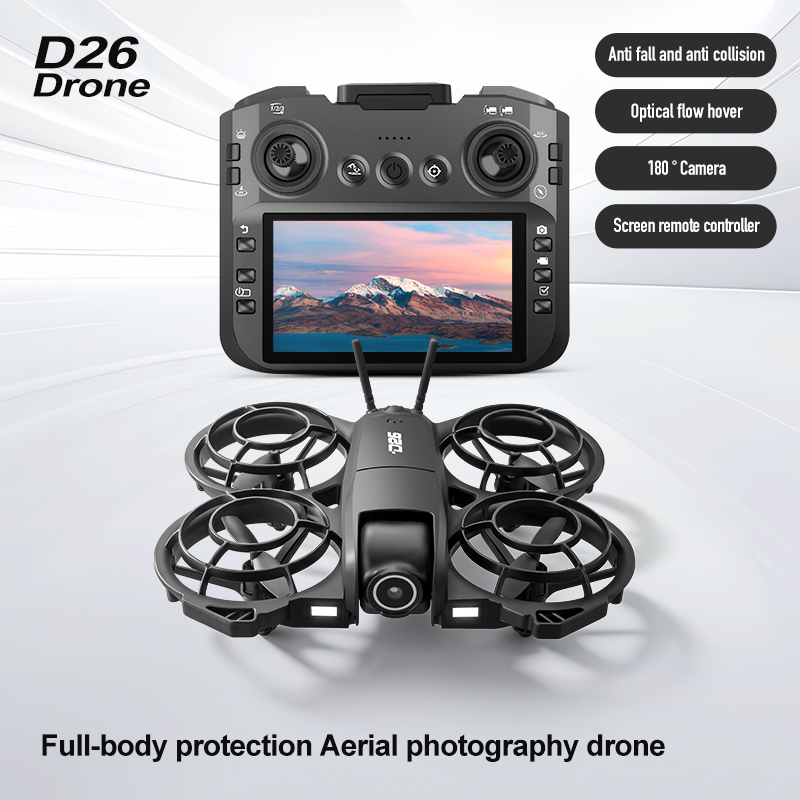 Дрон D26 4K Aerial HD 180 °    – обзор и цена Drone Gimbal